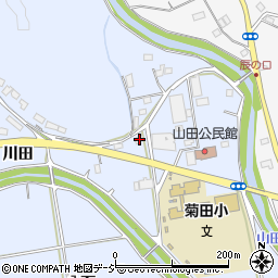 福島県いわき市山田町川田周辺の地図