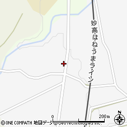 新潟県妙高市上中村新田438周辺の地図