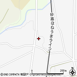 新潟県妙高市上中村新田457周辺の地図