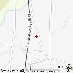 新潟県妙高市上中村新田466周辺の地図