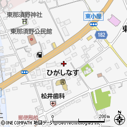 栃木県那須塩原市東小屋457周辺の地図