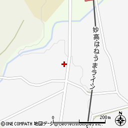 新潟県妙高市上中村新田439周辺の地図