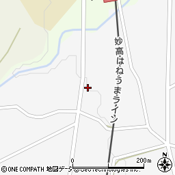 新潟県妙高市上中村新田455周辺の地図