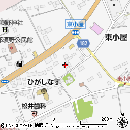 栃木県那須塩原市東小屋454周辺の地図
