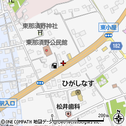 栃木県那須塩原市東小屋458周辺の地図