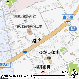栃木県那須塩原市東小屋458周辺の地図