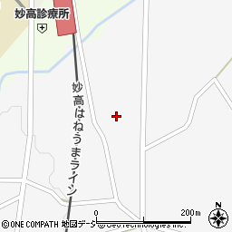 新潟県妙高市上中村新田468周辺の地図