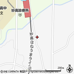 新潟県妙高市上中村新田470周辺の地図