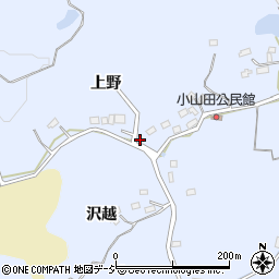 福島県いわき市山田町上野102周辺の地図