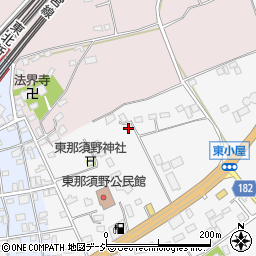 栃木県那須塩原市東小屋452-1周辺の地図