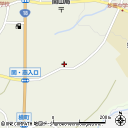 新潟県妙高市関山1650周辺の地図