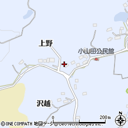 福島県いわき市山田町上野105周辺の地図