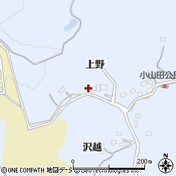 福島県いわき市山田町上野95周辺の地図