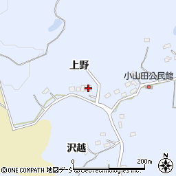 福島県いわき市山田町上野99周辺の地図