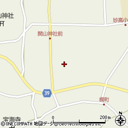 新潟県妙高市関山1454周辺の地図