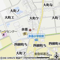 羽咋農業協同組合　邑知支店周辺の地図