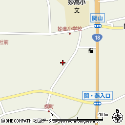 新潟県妙高市関山1409周辺の地図