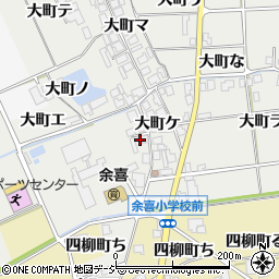 石川県羽咋市大町コ周辺の地図