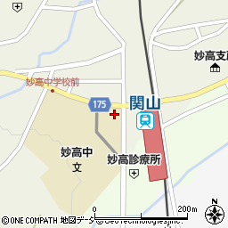 新潟県妙高市関山1668-6周辺の地図