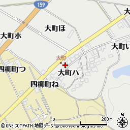 石川県羽咋市大町（ニ）周辺の地図