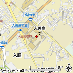 富山県立入善高等学校周辺の地図