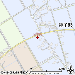 神子沢周辺の地図