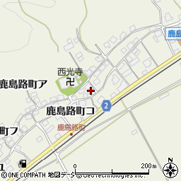 石川県羽咋市鹿島路町フ周辺の地図