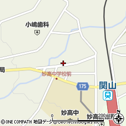 新潟県妙高市関山1706周辺の地図