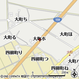 石川県羽咋市大町ホ周辺の地図