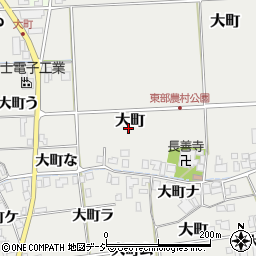 石川県羽咋市大町周辺の地図