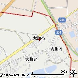 石川県羽咋市大町ろ周辺の地図