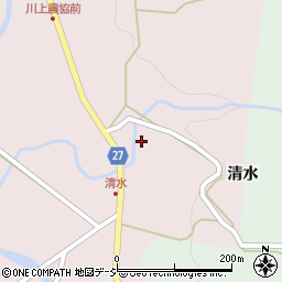 福島県東白川郡塙町川上清水周辺の地図