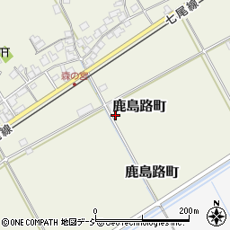 石川県羽咋市鹿島路町586周辺の地図