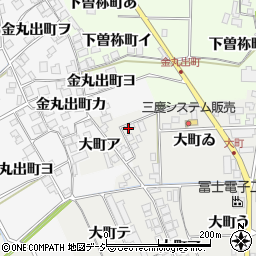 石川県羽咋市大町サ周辺の地図