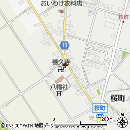 朝日桜町郵便局周辺の地図