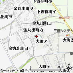 石川県羽咋市金丸出町を周辺の地図