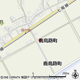 石川県羽咋市鹿島路町587周辺の地図