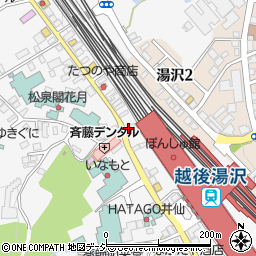 湯沢釜蔵周辺の地図