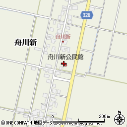 舟川新公民館周辺の地図