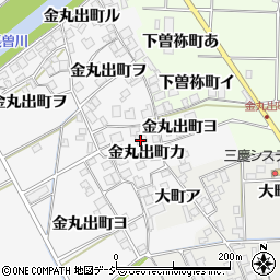石川県羽咋市金丸出町カ周辺の地図