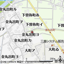 石川県羽咋市金丸出町（キ）周辺の地図