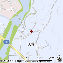 福島県いわき市山田町新谷周辺の地図