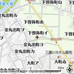 石川県羽咋市下曽祢町イ周辺の地図