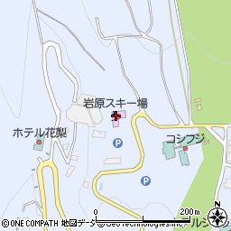 岩原スキー場周辺の地図