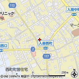 北日本新聞入善東部販売店周辺の地図