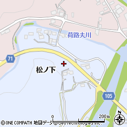 福島県いわき市川部町松ノ下周辺の地図