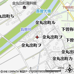 石川県羽咋市金丸出町（ヲ）周辺の地図