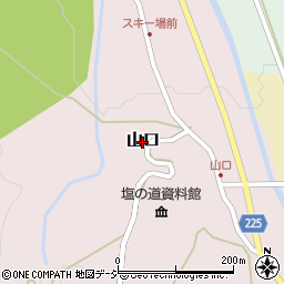 新潟県糸魚川市山口周辺の地図