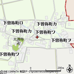 石川県羽咋市下曽祢町ヨ周辺の地図