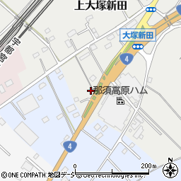 栃木県那須塩原市上大塚新田34周辺の地図